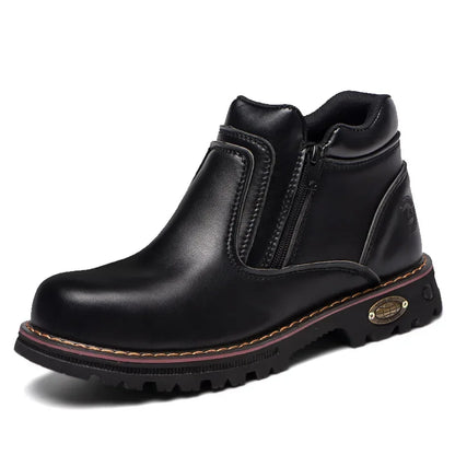 2025 Work Shoes for Men Waterproof Safety Shoes Man Anti Spark Leather Boots Man Anti Puncture Anti Slip Welder Shoe