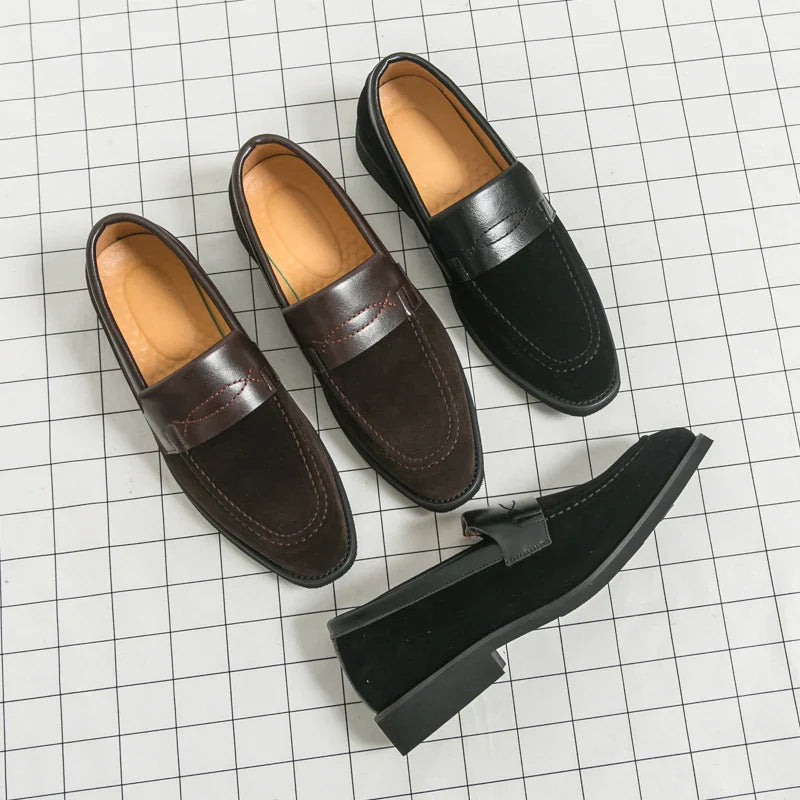Men's Dress Shoes Classic Slip On Casual Business Loafers For Men High Quality Party Social Leather Shoes Man Formal Loafers