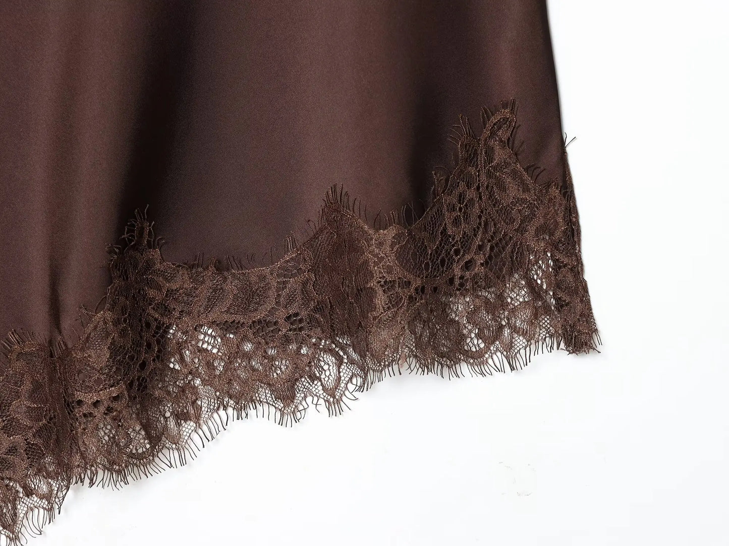 Women Asymmetric Lace Midi Skirt In-seam Zip High Waist Spring Summer  Casual Holiday Skirts ﻿Mujer