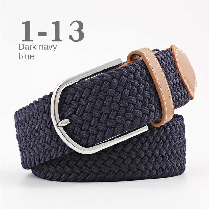 107/120cm Unisex Colorful Canvas - Belt Casual Luxury Trend Jeans Accessories Nylon Girdle Hunting Belt for Men and Women