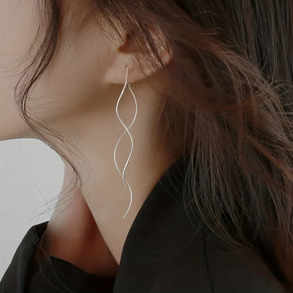 EVISPOL Long Tassel Earlines Fashion Dangle Earrings Before & After The Wave Design Suitable for Christmas Halloween Women Gift