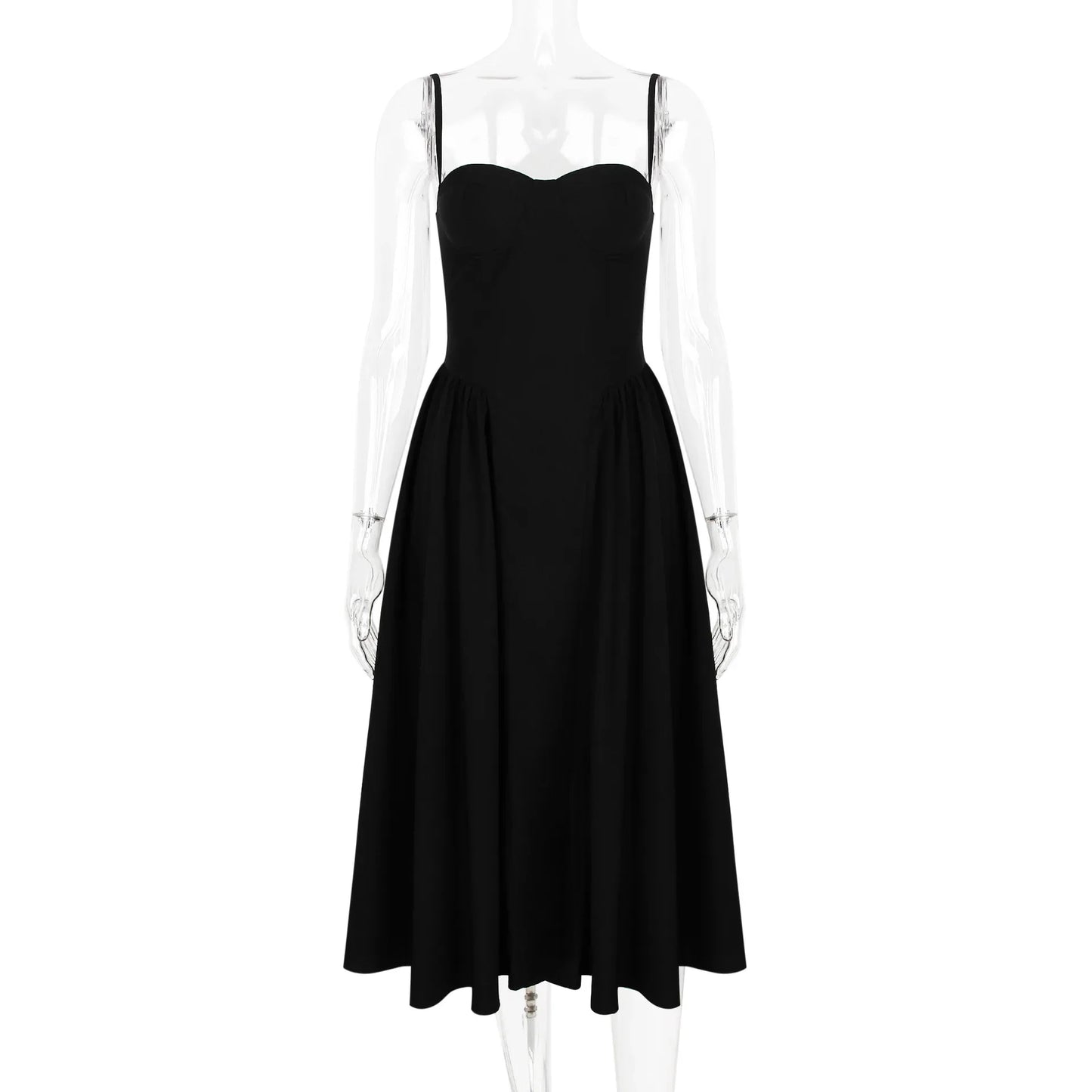 Summer Party Dresses 2025 New Arrivals Fit and Flare Elegant Midi Dress Red Night Date Dress