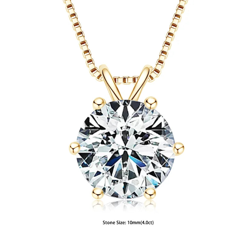 Pendant Necklaces S925 Sterling Silver Solitaire Necklace Chains For Women Jewellry Gifts