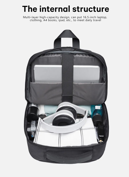 Lightweight 15.6 inch Laptop Backpack Waterproof USB Charge Port Multifunctional Travel Hiking School Bag Mochila for Men