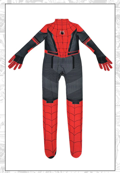 Kids Spider Boy Cosplay Costume Superhero Morales Cosplay Jumpsuit Miles Zentai Jumpsuit Halloween Carnival Party Costume Adult