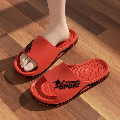 2025 new men's slippers summer PVC men's soft slippers outdoor sports thick anti slip cool slippers beach bathroom home sandals