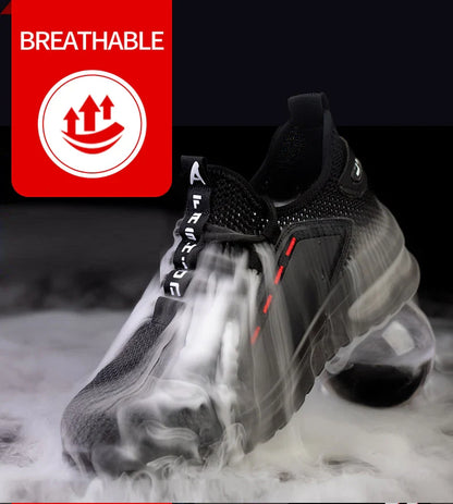 Men Air Cushion Safety Shoes Indestructible Work Shoes Sneakers Steel Toe Anti-smash Industrial Shoe Puncture-Proof footwear