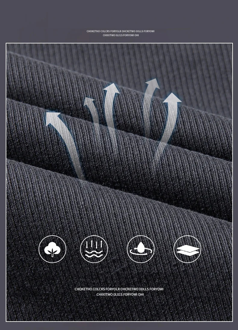 Spring Men's Slim Casual Pants Business Straight Twill Cotton Elastic Trousers Brand Fashion Korean Clothing Coffee Black Gray