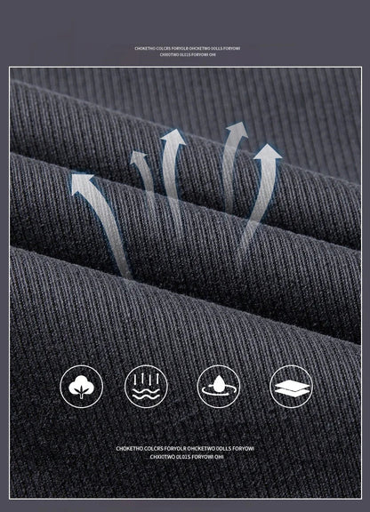 Spring Men's Slim Casual Pants Business Straight Twill Cotton Elastic Trousers Brand Fashion Korean Clothing Coffee Black Gray