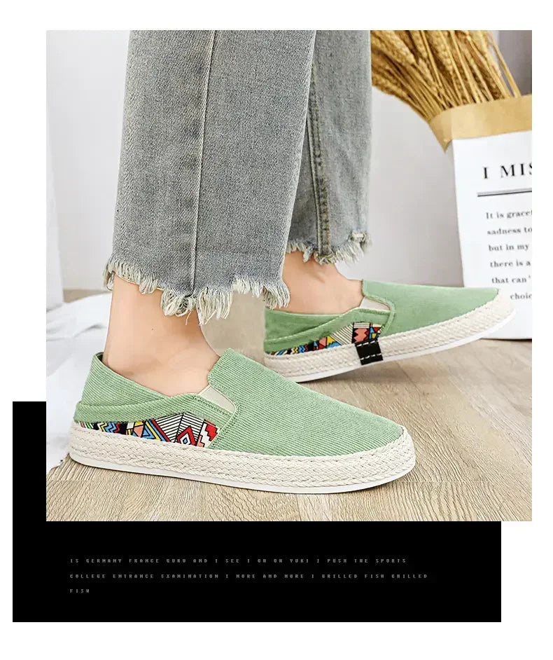 Sapatilhas Casuais Masculinas de Lona Tênis Masculino Slip-on Vulcanizado Confortáveis Sapatilhas Masculinas Mocassins Sapatos de Condução Zapatos Hombre
