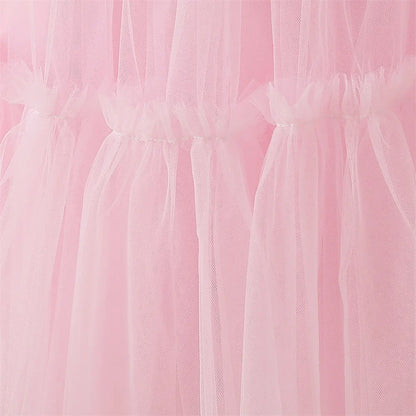 Summer Sequin Bridesmaids Girl Dresses Elegant Tulle Wedding Princess Party Prom Dress for Girl Birthday Pageant Evening Costume
