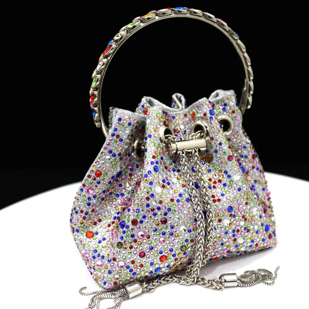 Pointed Shoes Bag Soft Handle Bag Anklet Design Medium Heel Ladies Shoes Suitable for Wedding Party