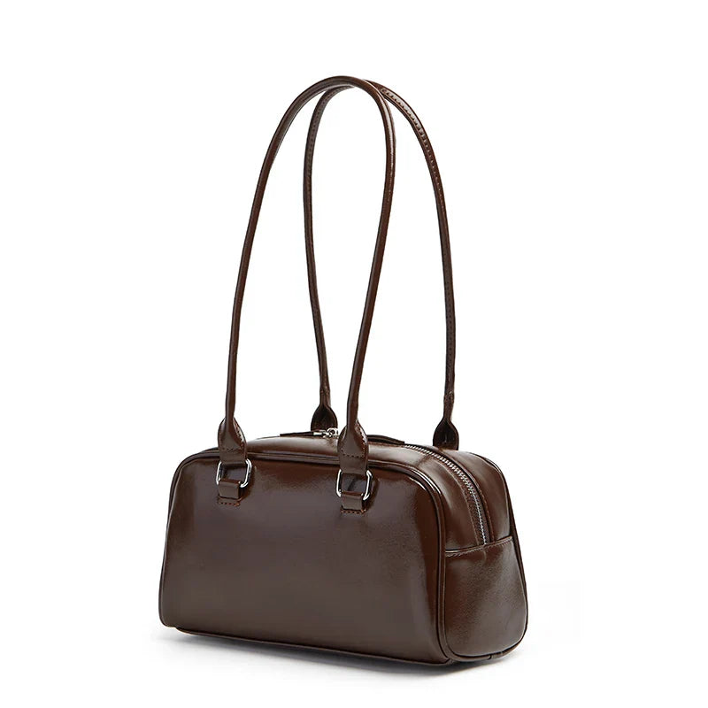New Women's Bag Bowling Bag 2024 New Niche Joker Boston Bag Tote Bag Underarm Shoulder Bag