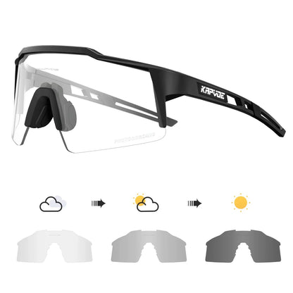 Photochromic Cycling Sunglasses for Men Women Bike Glasses Riding Driving UV400 Mountain Bicycle Goggles Eyewear Sports
