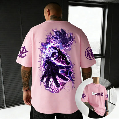 T-shirt Creative Printed Men's Harajuku Large Loose Casual Parent Child Short Sleeve