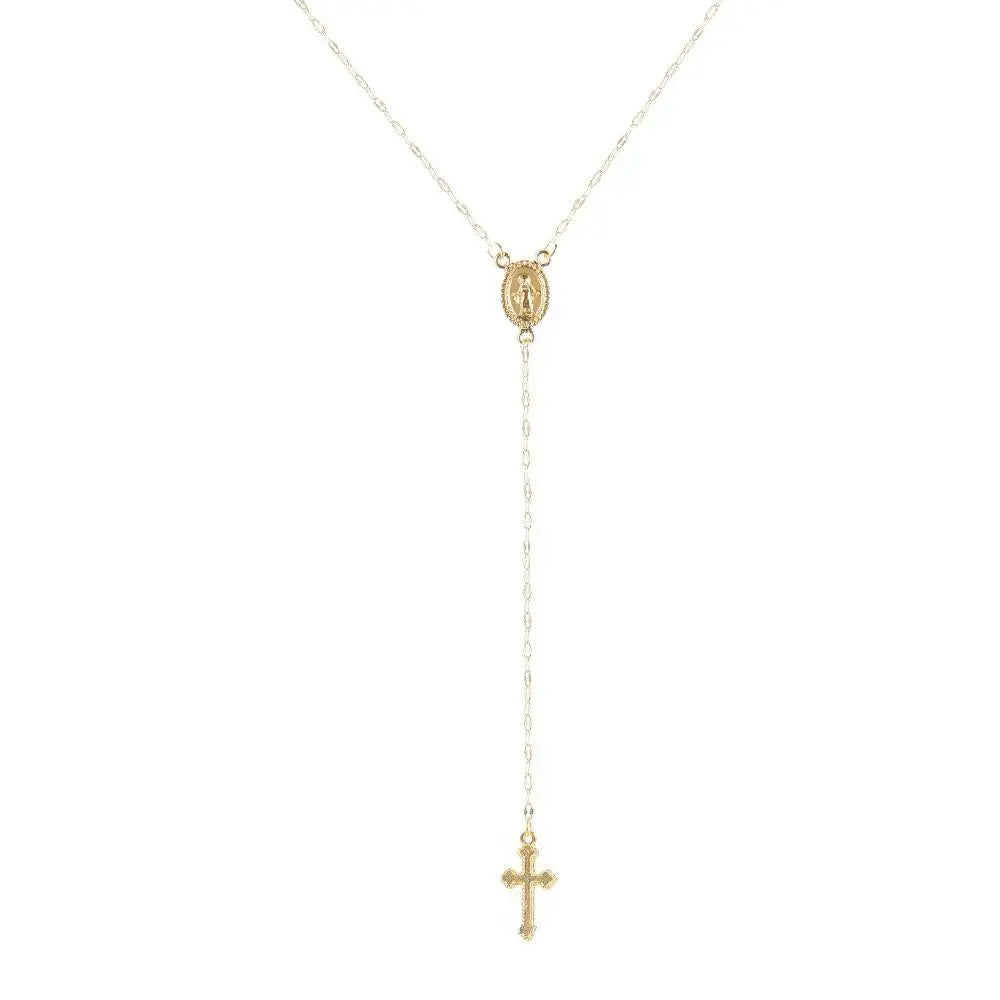 2026 New Fashion Vintage Christian Cross Bohemia Religious Rosary Pendant Necklace for Women Charm Fashion Jewelry Gifts