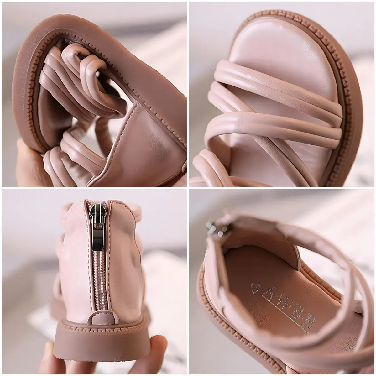 Girls sandals new summer medium and large children princess shoes soft sole shoes