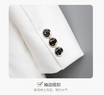 Children White Wedding Suit Boys Girls1 Year Birthday Dress Costume Kids Jacket Pants Bowtie Photograph Suit Flower Tuxedo Dress