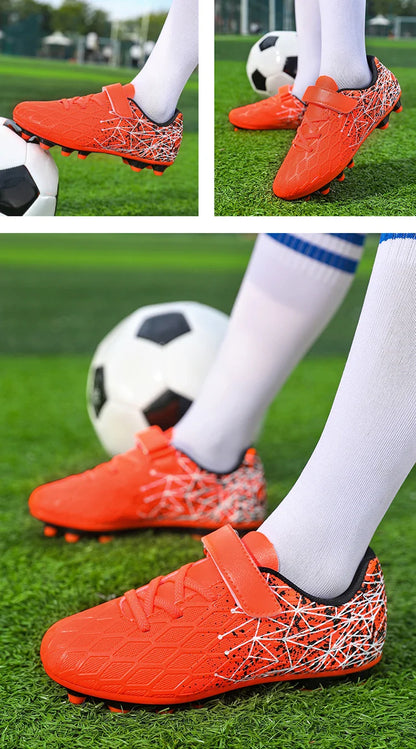 New Men Kids Soccer Shoes Cleats Match Grass Boys Professional Football Boots Ultralight Non-Slip Training Shoes Drop Shipping