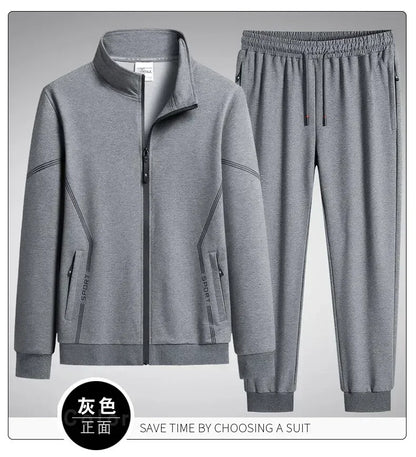 Unisex Jogging Suit MEN Plus Size 6XL 7XL 8XL Men's Tracksuit Suit New Arrive Tracksuit Mens Casual Solid Solor Sweatpant Set