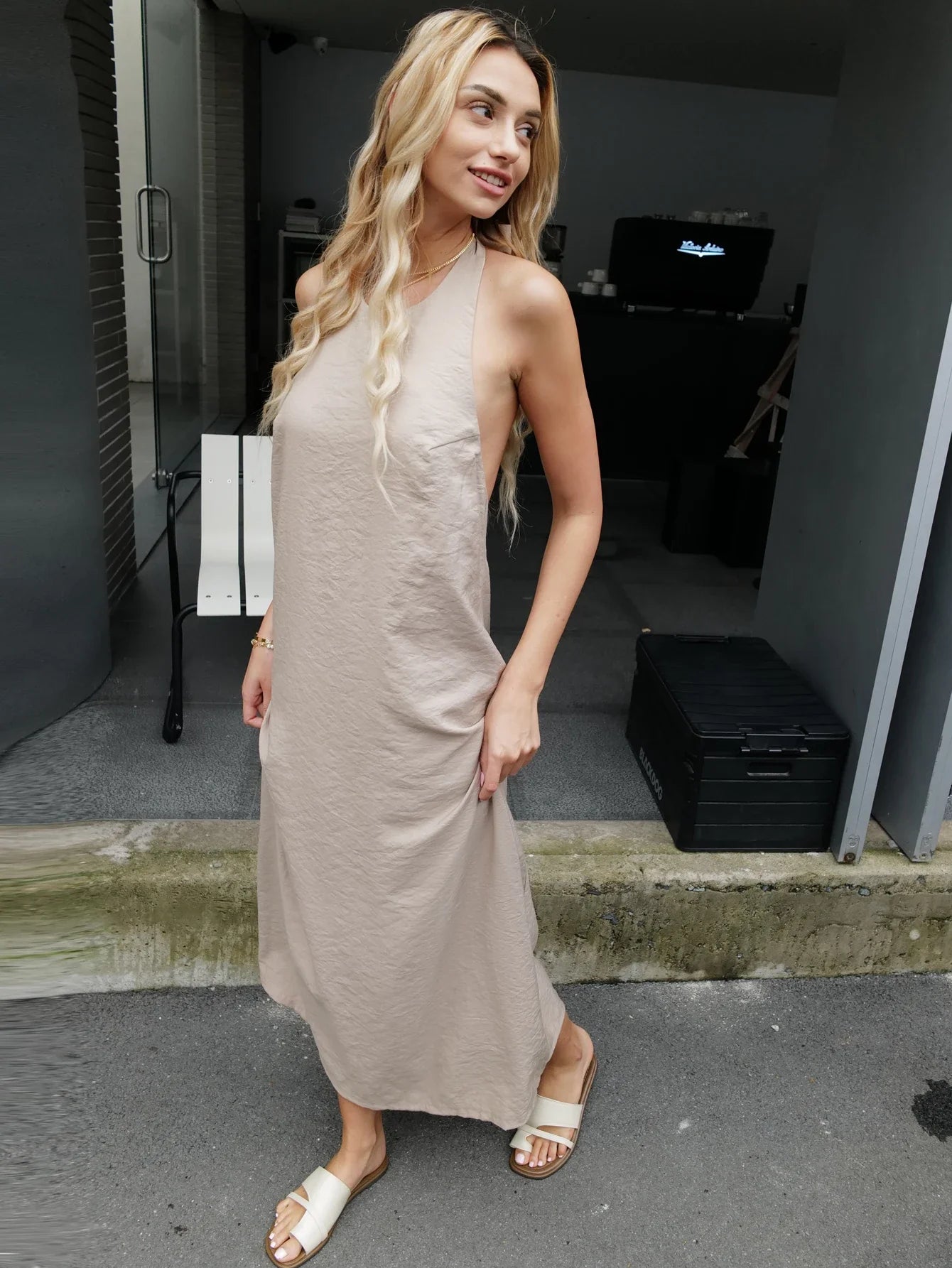Summer Women Backless Elegant Dress