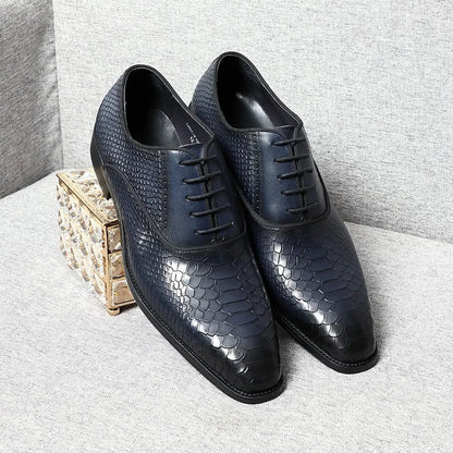 2026 Classic Luxury Designer Newest Men Dress Shoes Handmade Genuine Leather Lace-up Fashion Business Oxford Formal Suits Shoe