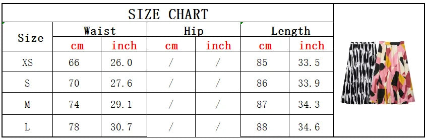 2025 Women Summer MIDI Skirts Fashion Print Side Zipper Female ELegant Street Skirt Clothing