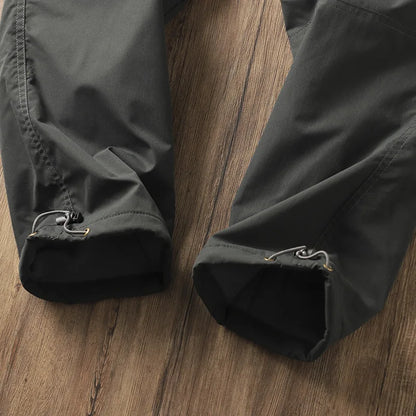 Outdoor Workwear Pants Men's Loose Fleece Lined Thick Soft  Hiking Mountain Climbing Windproof Waterproof Jacket Pants