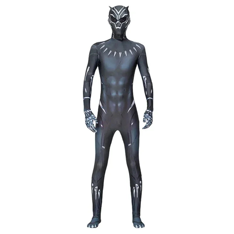 Spiderman Costume Spider Man Black Panther Iron Man Spider Gwen Cosplay Zentai Jumpsuit Bodysuit Halloween Costume Adult Child