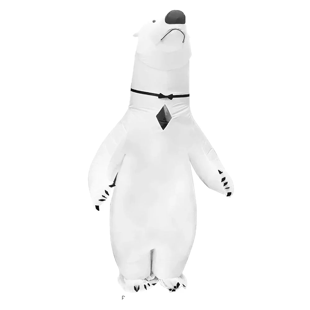 Polar bear Inflatable Costumes Adult Blow up Cosplay Party Festival Christmas Halloween Suit
