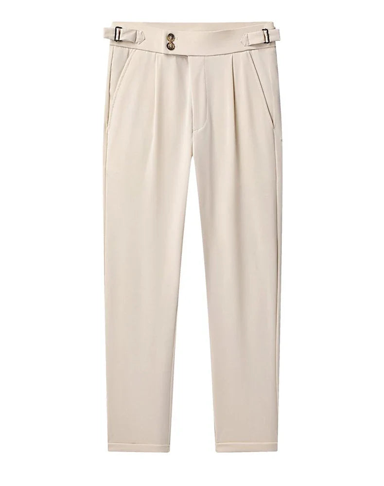 High Quality Mens Dress Pants Stretch Smart Casual Pants Wrinkle Free Suit Pants Men Regular Fit Work Pants Spring Autumn