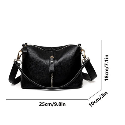 High Quality Genuine Leather Women Tote Bag Luxury Soft Cowhide Ladies Shoulder Crossbody Bags 2024 Fashion Female Messenger Sac