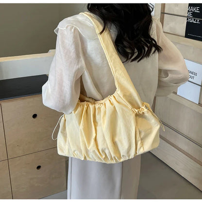 Hot Selling Fashion Nylon Pleated Women's Crossbody Bag 2026 New Casual Trend Versatile Large Capacity Tote Women's Shoulder Bag