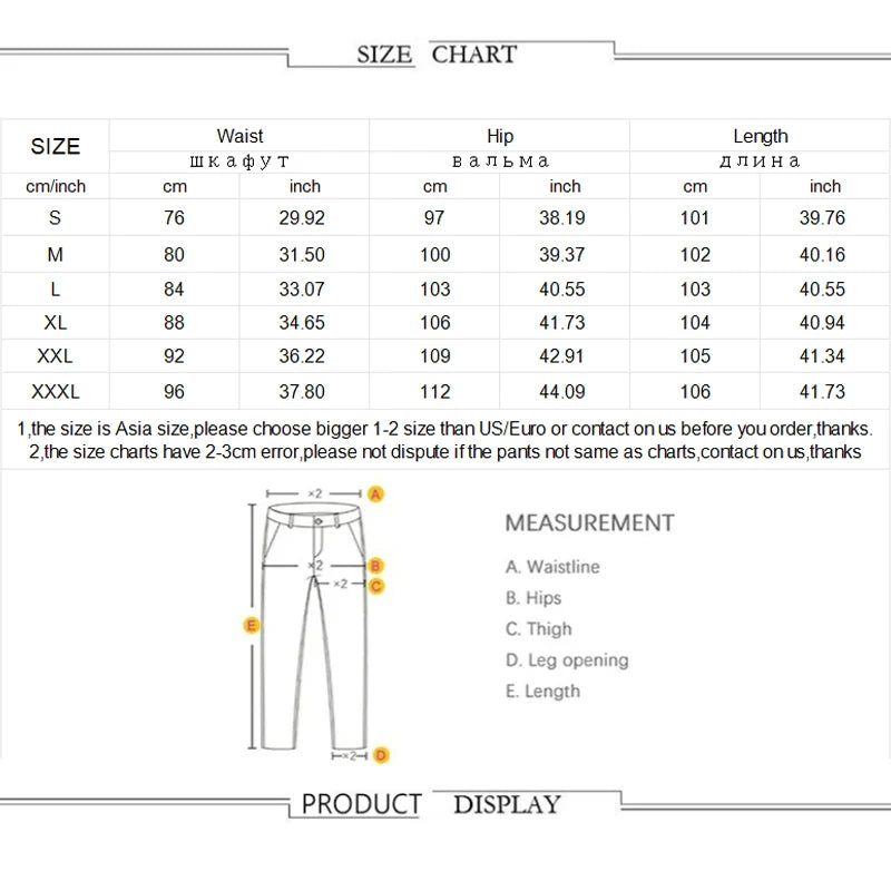 Men's Retro Moto Biker Straight Elastic Jeans Zipper Distress Hole Punk Skinny Denim Cargo Pants Streetwear Y2K Hombre Trousers