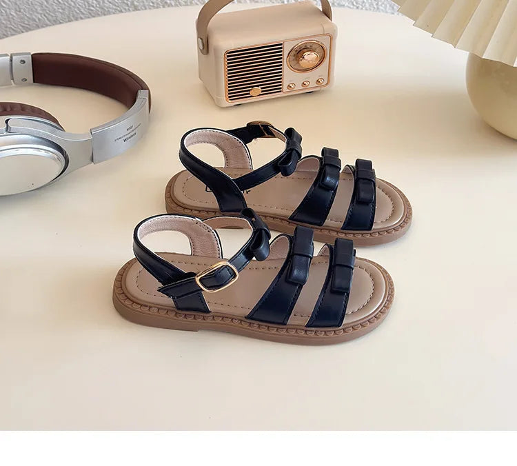 Bow-knot Girls Sandals Fashion Princess Classic Baby Girl Kids Summer Sandals Hot Sale Leisure Children Sweet Shoes Child I03072