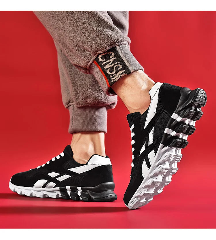 Men's and women's running shoes breathable casual sneakers anti-slip vibration comfortable walking shoes 36-48