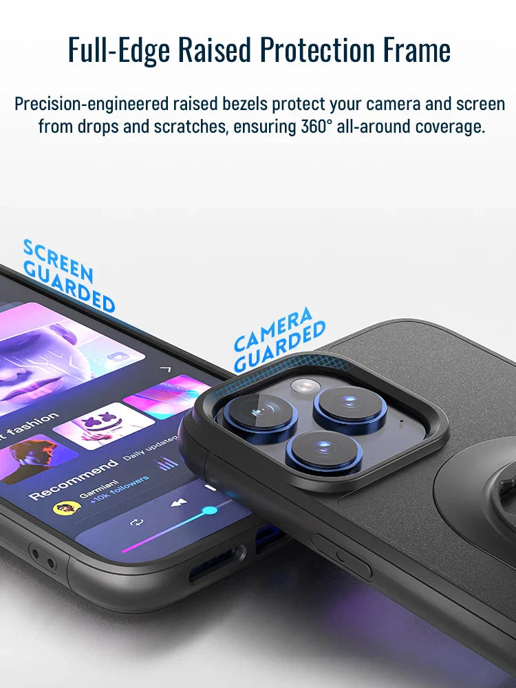 Case for iPhone 17/16/15/14/13/12/11 Pro/Max fit Phone Holder Mount with Lock-in Design