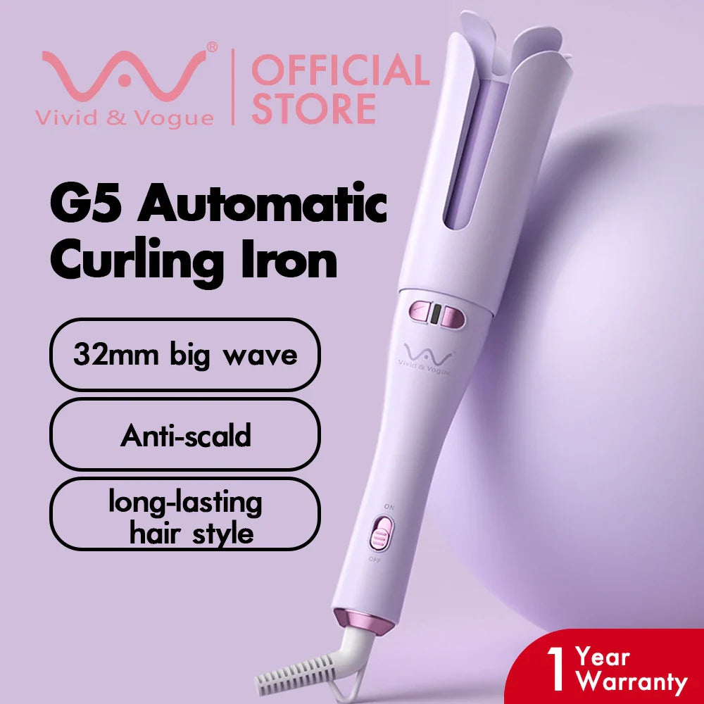 G5 Anti-Scald Ceramic Automatic Hair Curler 32mm Hair Curling Hair Curly Iron Hair Straightener   Portable curling