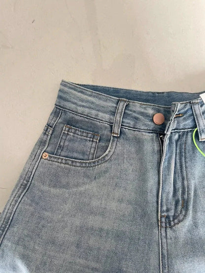 Women Wide Leg Baggy Jeans Long Skater Trousers