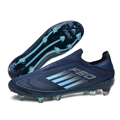 New Men Soccer Shoes Outdoor Sport Football Boots Training Boys Breathable Cleats Adult Long Spikes Non Slip Match Comfortable