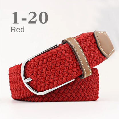 107/120cm Unisex Colorful Canvas - Belt Casual Luxury Trend Jeans Accessories Nylon Girdle Hunting Belt for Men and Women