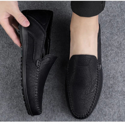 2025 shoes men's lazy one-pedal spot solid color men's shoes summer men shoes British cross-border large-size casual