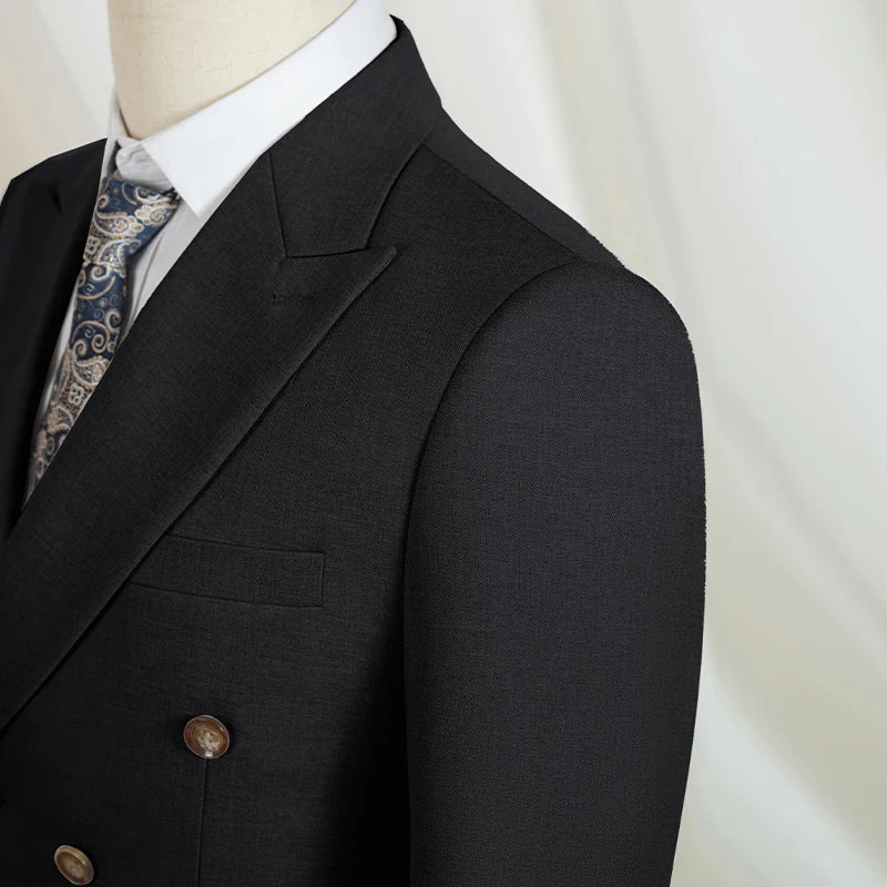 Elegant Man Suit 2 piece set Modern Wedding Party outfit Suits for Men Stylish Business office suit banquet attire
