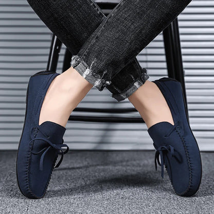 Trend Suede Men Casual Shoes Breathable Comfort Slip-on Mens Driving Shoes Fashion Men Lazy Shoes Luxury Brand Loafers Moccasins