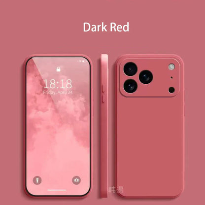 Square Liquid Silicone Phone Case for Apple iPhone 17 Pro Max 17 Air Soft Cover Case