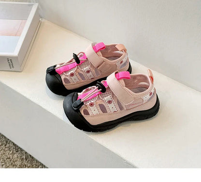 Children Sport Sandals Baby Soft Breathable Beach Sandals Summer Boys Girls Hollow Cool Running Shoes Kids Buckle Sandals