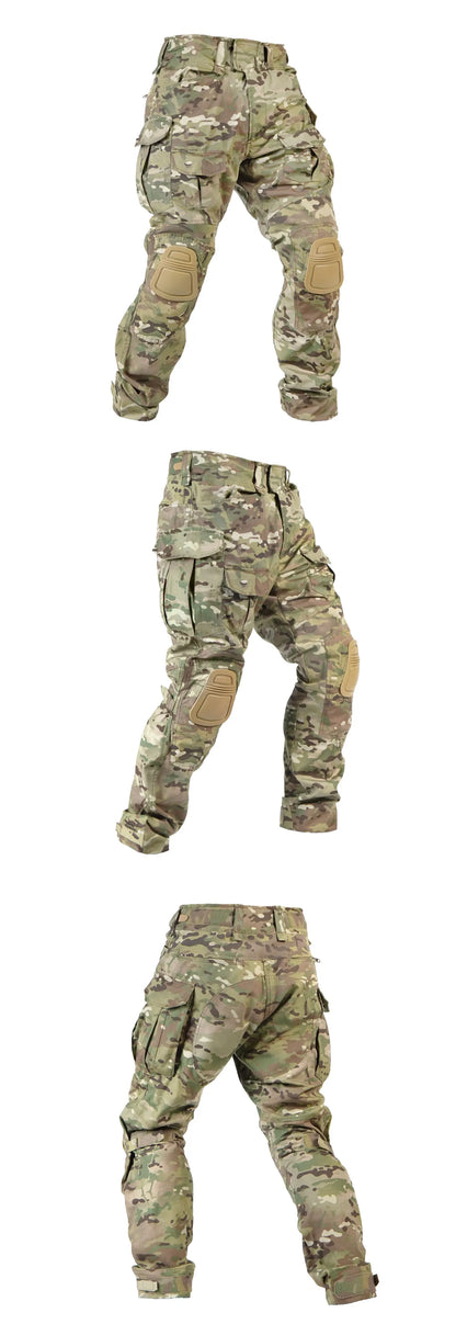 Tactical G3 Pants Cargo Combat Pants With Knee Pads Tactical Trousers Cotton Polyster Hiking Hunting Paintball Outdoor Sports