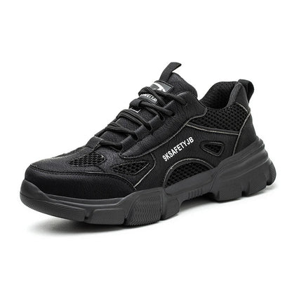 Unisex Mesh Steel Toe Cap Summer Safety Shoes For Men Light Breathable Sneaker Comfortable Indestructible Hombre Work Sneakers
