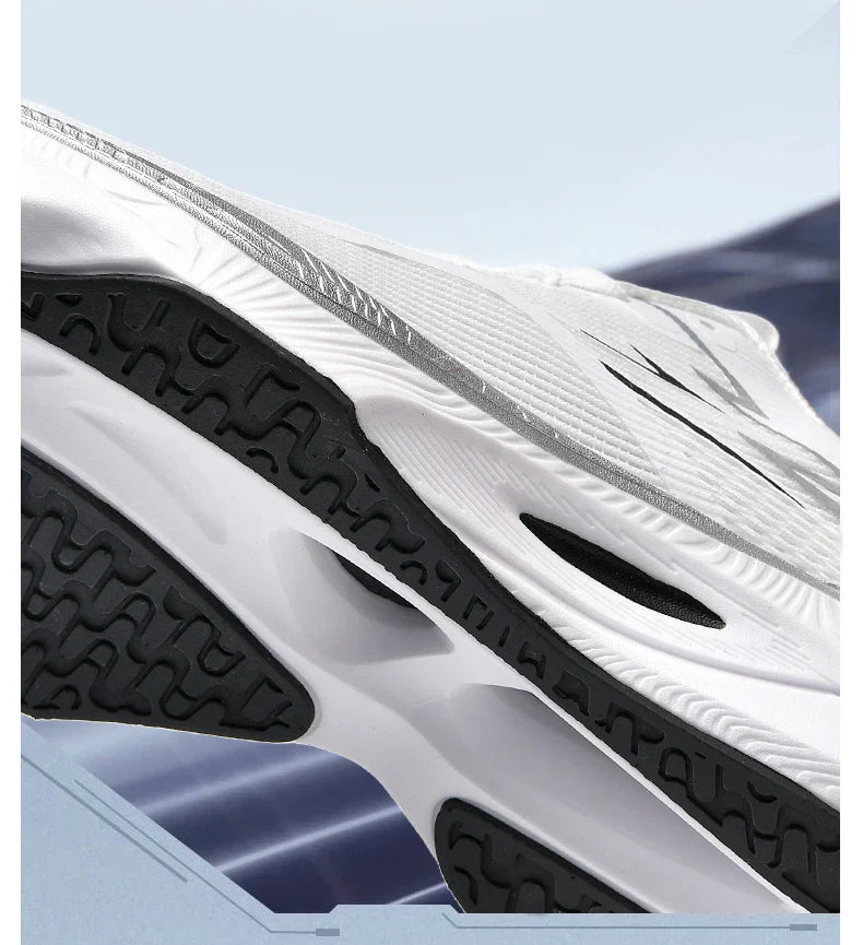 Men Sports Running Shoes Carbon Board Air Cushion Breathable Lightweight Women's Comfortable Athletic Nonskid Sneakers
