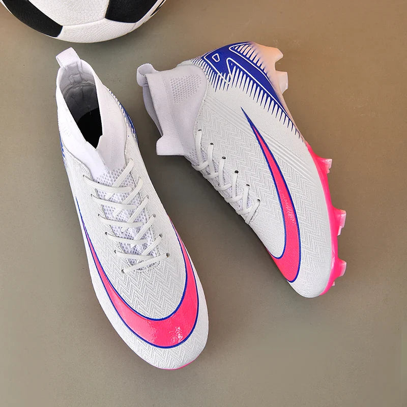 Men Football Boots Professional Soccer Cleats Non Slip Resistant Training Shoes Outdoor Match Sneakers Adult Teenagers Athlete